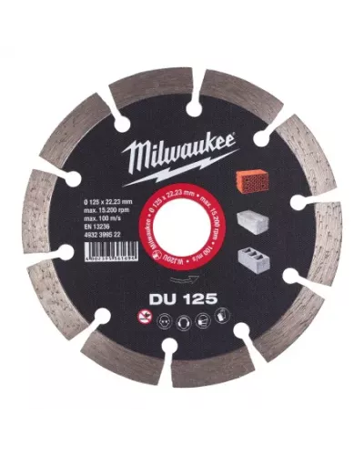 Алмазный диск профессиональной серии Milwaukee DU 125 мм  (Арт. 4932399522)