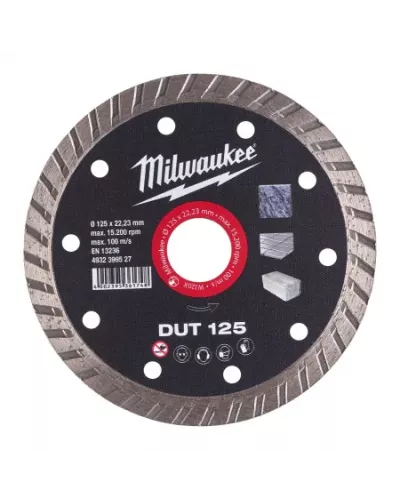 Алмазный диск профессиональной серии Milwaukee DUT 125 мм  (Арт. 4932399527)