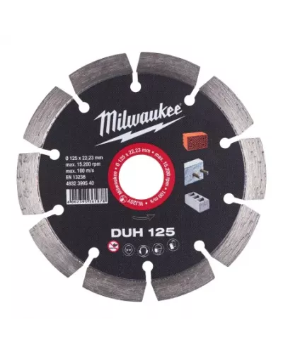 Алмазный диск профессиональной серии Milwaukee DUH 125 мм  (Арт. 4932399540)