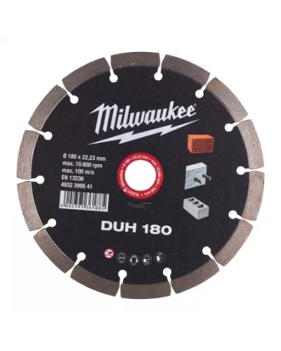 Алмазный диск профессиональной серии Milwaukee DUH 180 мм  (Арт. 4932399541)