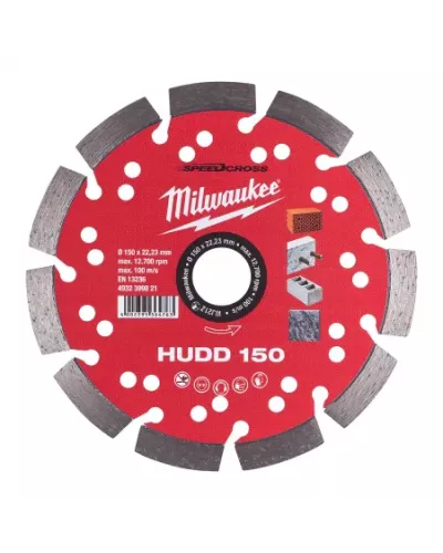 Алмазный диск скоростной Milwaukee Speedcross HUDD 150 мм  (Арт. 4932399821)