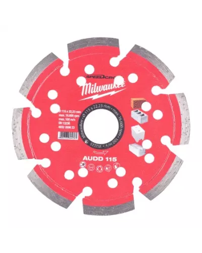 Алмазный диск скоростной Milwaukee Speedcross AUDD 115 мм  (Арт. 4932399823)
