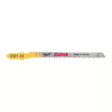 Пилка для лобзика по дереву для фигурной резки Milwaukee Curve длинна 75 мм / шаг зуба 2.5 мм (5 шт)  (Арт. 4932430143)