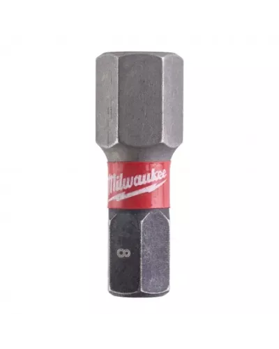 MILWAUKEE Бита SHOCKWAVE Hex 8 25мм (2шт), арт. 4932430898, упак