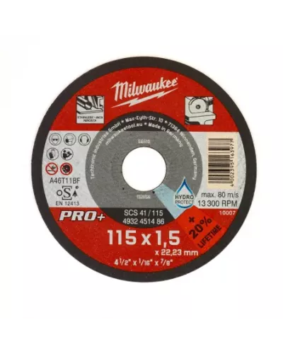 Тонкие отрезные диски по металлу PRO+ SCT 41 / 115 Milwaukee
