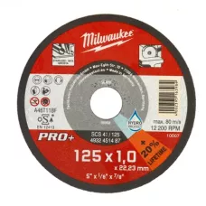 MILWAUKEE Отрезной диск SCS 41/125х1,0 мм PRO-PLUS 1 шт, арт. 4932451487, шт