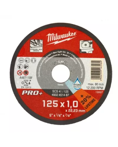 Тонкие отрезные диски по металлу PRO+ SCS 41 / 125 Milwaukee