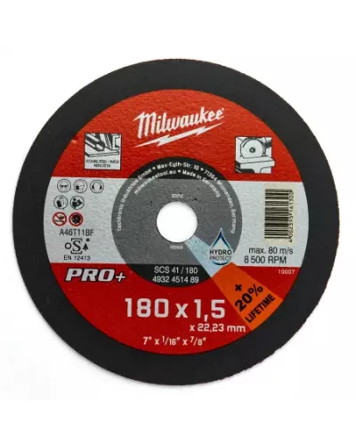 Тонкие отрезные диски по металлу PRO+ SCS 41 / 180 Milwaukee