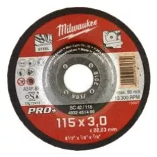 Отрезной диск по металлу Milwaukee SC42 / 115х3х22.2 PRO+ (замена для 4932490068) (Арт. 4932451495)