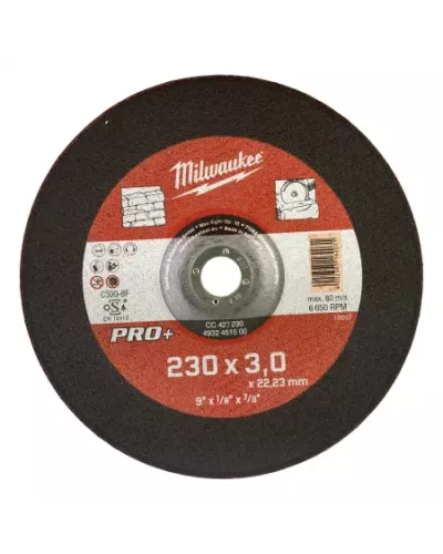 Отрезные диски по камню PRO+ CC 42 / 125 Milwaukee