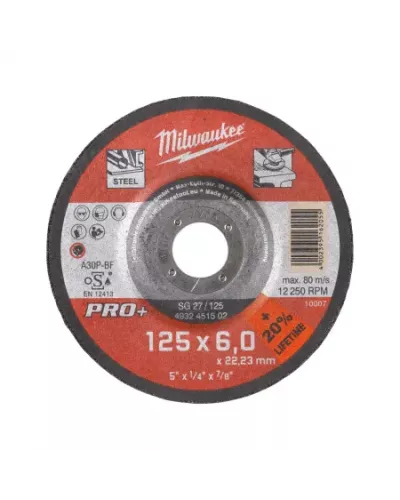 Шлифовальные диски по металлу PRO+ SG 27 / 125 Milwaukee