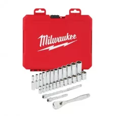Набор метрических головок с трещоткой 1/4" Milwaukee