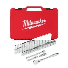 Набор метрических головок с трещоткой 3/8" Milwaukee