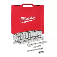 Набор метрических и дюймовых головок с трещеткой 3/8" Milwaukee