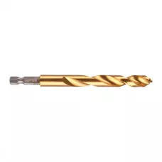 Сверло по металлу с хвостовиком 1/4'' Hex Milwaukee RED HEX HSS-TiN 10.2 X 121 мм (1 шт)  (Арт. 4932471090)