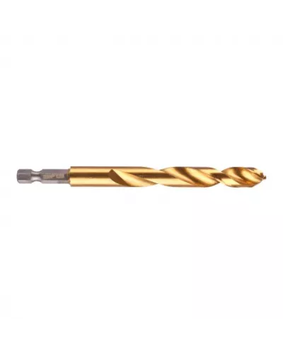 Сверло по металлу с хвостовиком 1/4'' Hex Milwaukee RED HEX HSS-TiN 10.2 X 121 мм (1 шт)  (Арт. 4932471090)