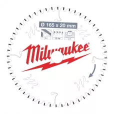 Пильные диски для ручных циркулярных пил CSB P Alu165 x 20 x 2,2 x 52TF neg. Milwaukee