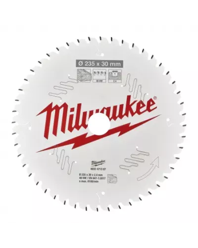 Пильные диски для ручных циркулярных пил CSB P W 235 x 30 x 2,4 x 48ATB Milwaukee