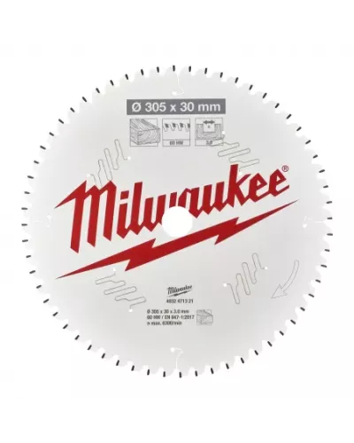Пильный диск Milwaukee для торцовочной пилы по дереву 305x30x3,0 60 зубов  (замена для 4932352141) (Арт. 4932471321)