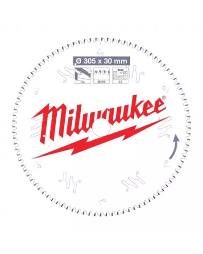 Пильный диск для торцовочной пилы 305х30 96 зубьев Milwaukee