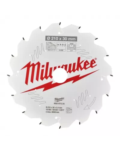 Пильные диски для ручных циркулярных пил CSB P W 210 x 30 x 2.4 x 16ATB Milwaukee