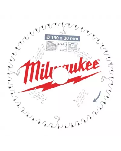 Пильные диски для ручных циркулярных пил CSB P W 190 x 30 x 2,1 x 48ATB Milwaukee