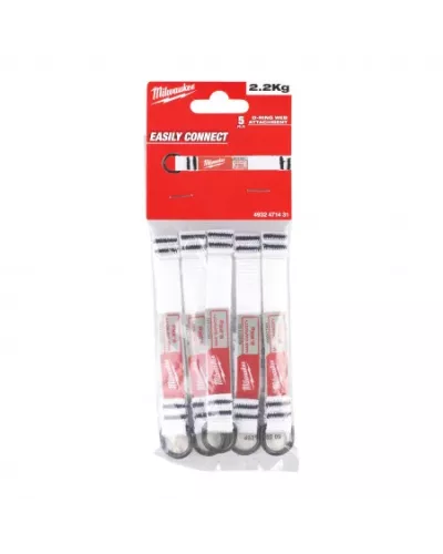 Аксессуары для страховочных строп 5pc 2.25kg D-Ring Web Attachment Milwaukee