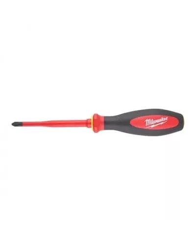 Отвертка изолированная тонкая VDE PH2 x 100 Milwaukee