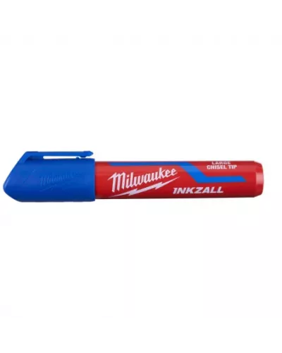 Маркер INKZALL для стройплощадки большой синий (1шт, дисплей 12 шт) Milwaukee