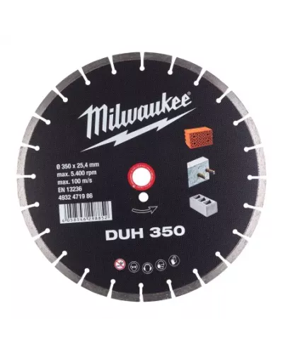 Алмазные диски - профессиональная серия DUH DUH 350 Milwaukee