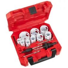 Набор биметаллических коронок с добавлением кобальта  Holesaw Set no. 10 -13шт Milwaukee