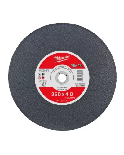 Диск абразивный по мультматериаламССS41 350x4 мм Milwaukee