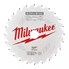 Пильный диск для настольной пилы по дереву Milwaukee 210x30x1,9x24 скошенные зубья отрицат. угол (замена для 4932464174)  (Арт. 4932478095)