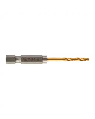 Сверло по металлу Shockwave HSS-G TiN Red Hex 3 mm - 10 pcs Milwaukee