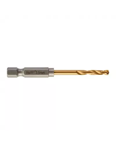 Сверло по металлу Shockwave HSS-G TiN Red Hex 3.5 mm - 10 pcs Milwaukee
