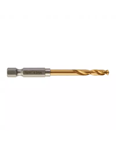 Сверло по металлу Shockwave HSS-G TiN Red Hex 4.5 mm - 10 pcs Milwaukee