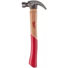Молоток с закругленным гвоздодером, рукоятка из гикори Milwaukee 450 гр. (Арт. 4932478659)