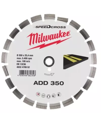 Алмазный диск скоростной Milwaukee Speedcross ADD 350 мм (Арт. 4932478952)