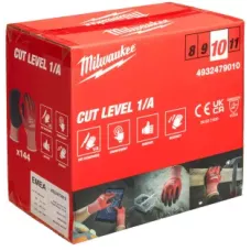 Перчатки Milwaukee с защитой от минимальных рисков, уровень 1, размер XL/10 (144 пары) (Арт. 4932479010)