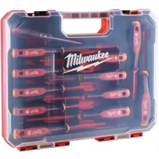 Набор трехгранных отверток VDE SL/PH/PZ/T + тестер напряжения Milwaukee