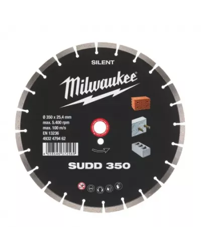 Алмазный диск профессиональной серии Milwaukee SUDD 350 мм (Арт. 4932479462)