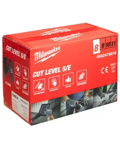 Перчатки Milwaukee с защитой от минимальных рисков, уровень 5, размер S/7 (144 пары) (Арт. 4932479720)