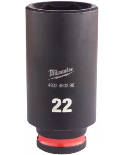 Головка ударная удлиненная Milwaukee 3/8'' 22 мм (замена для 4932478033) (Арт. 4932480296)