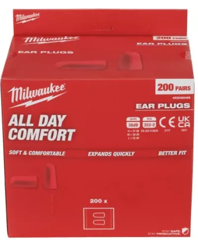 Вкладыши противошумные Milwaukee (200 шт) (Арт. 4932480465)
