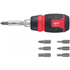 Отвертка компактная многофункциональная с храповым механизмом 8 в 1 Milwaukee