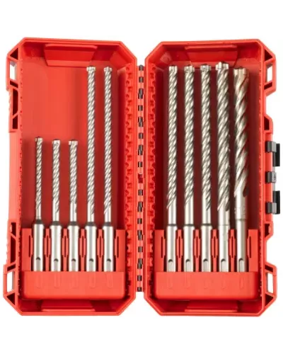 Набор буров MX4™ SDS+ (Ø5/6/6 x 115мм;  Ø6/6/8/8/8/10 x 165мм; Ø12 x 160мм) (10 предм.) (Арт. 4932492115)