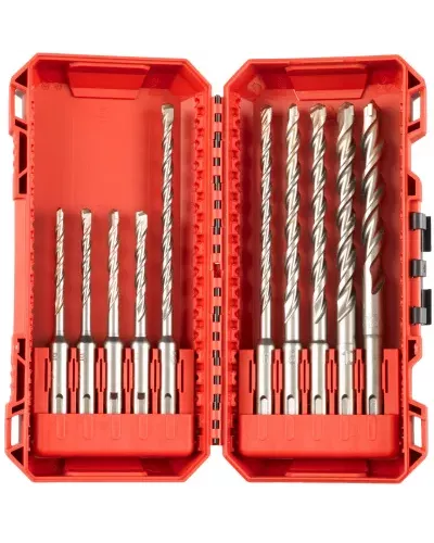 Набор буров M2™ SDS+ (Ø5/5/6/6 x 110 мм, Ø6/6/8/8/10/12 x 160 мм ) (10 предм.) (замена для 4932352340) Milwaukee