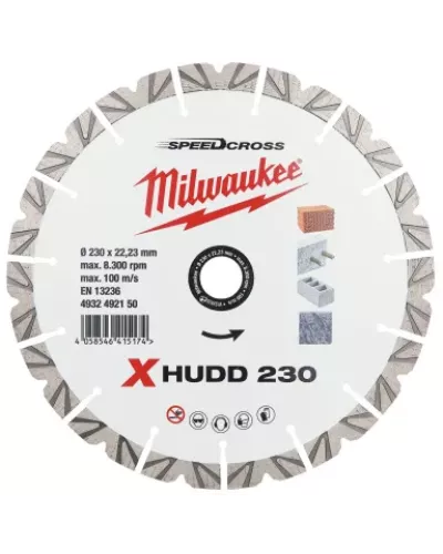 Алмазный диск скоростной Milwaukee Speedcross X-HUDD 230 мм (Арт. 4932492150)