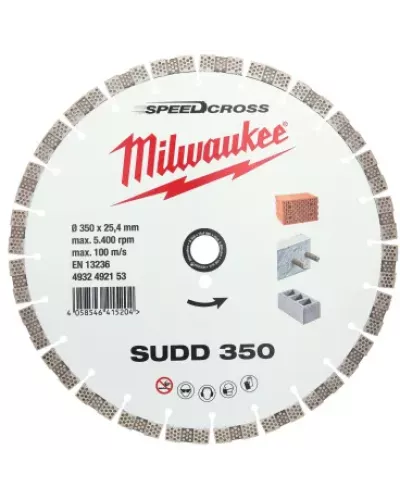 Алмазный диск скоростной Milwaukee Speedcross SUDD 350 мм (Арт. 4932492153)