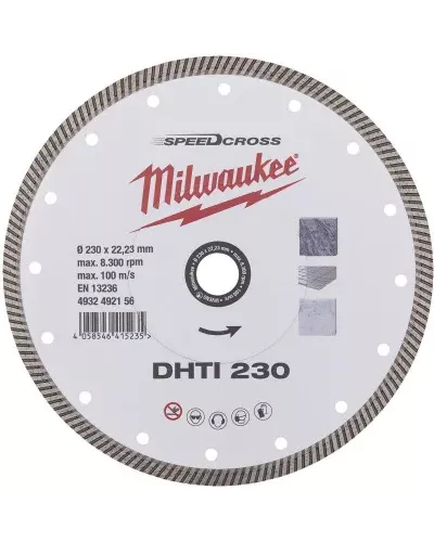 Алмазный диск скоростной Milwaukee Speedcross DHTi 230 мм (Арт. 4932492156)